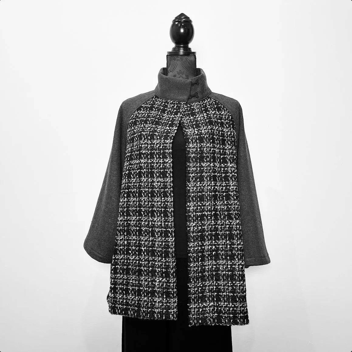 Abbey Swing Coat & Luxe Collar Set - One Of A Kind