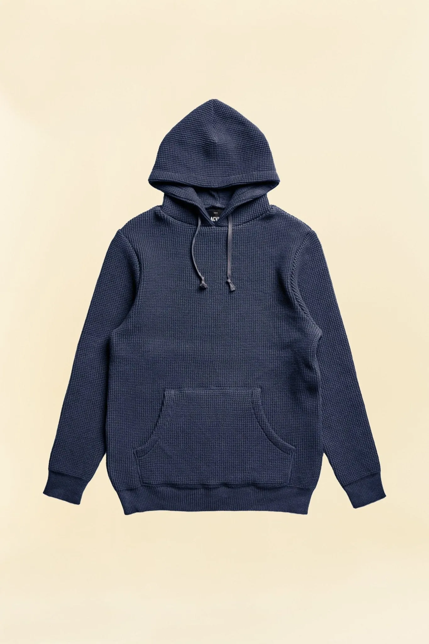 Addict Clothes ACVM Waffle Cotton Knit Hoodie  - Ink Blue