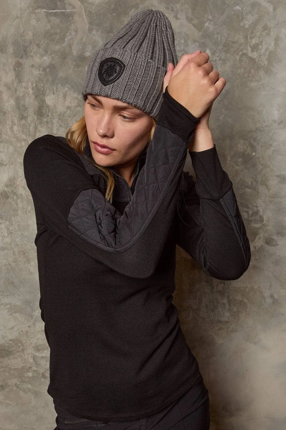 Adel Rib Beanie | Heather Grey