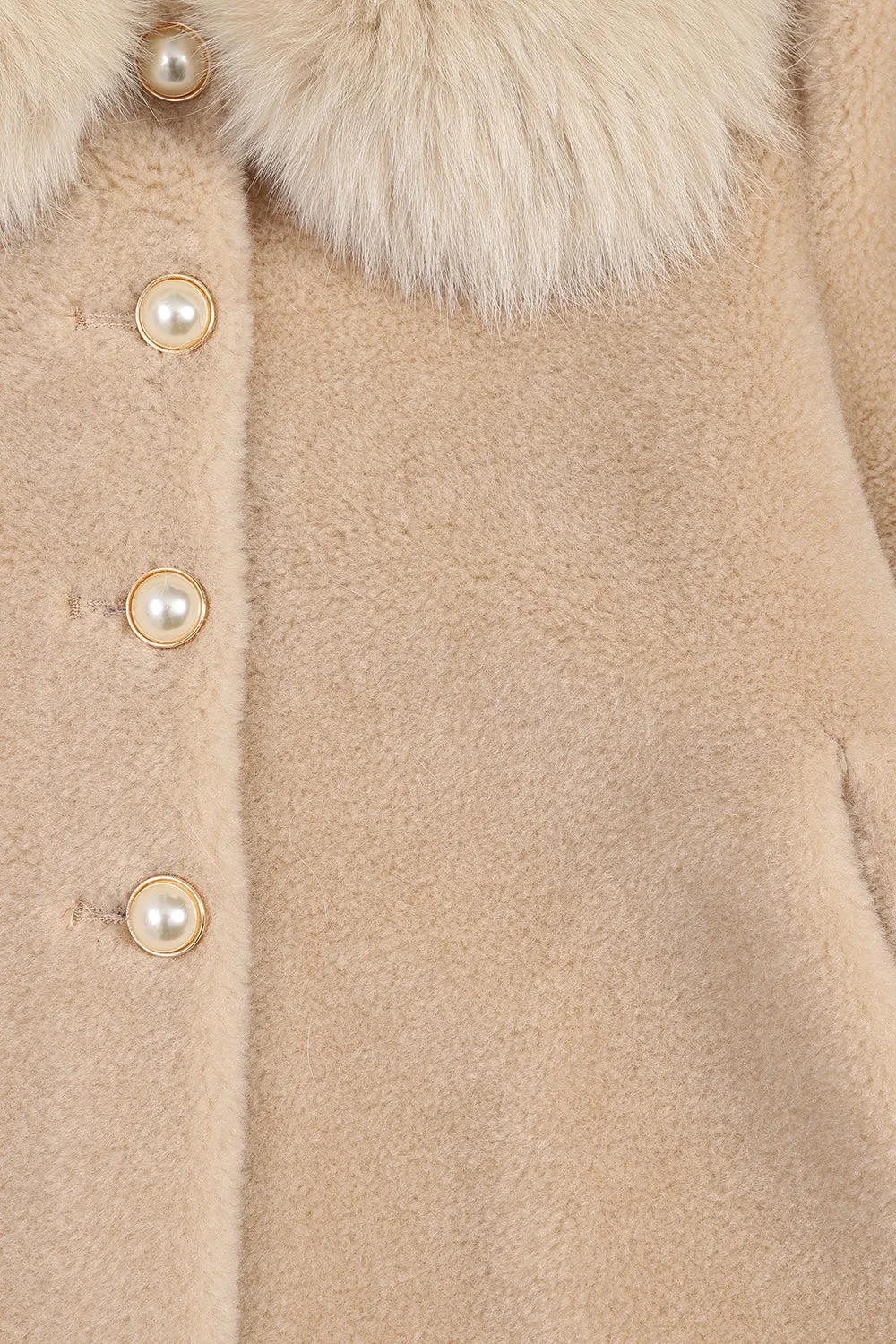 Anais - Teddy coat - Beige