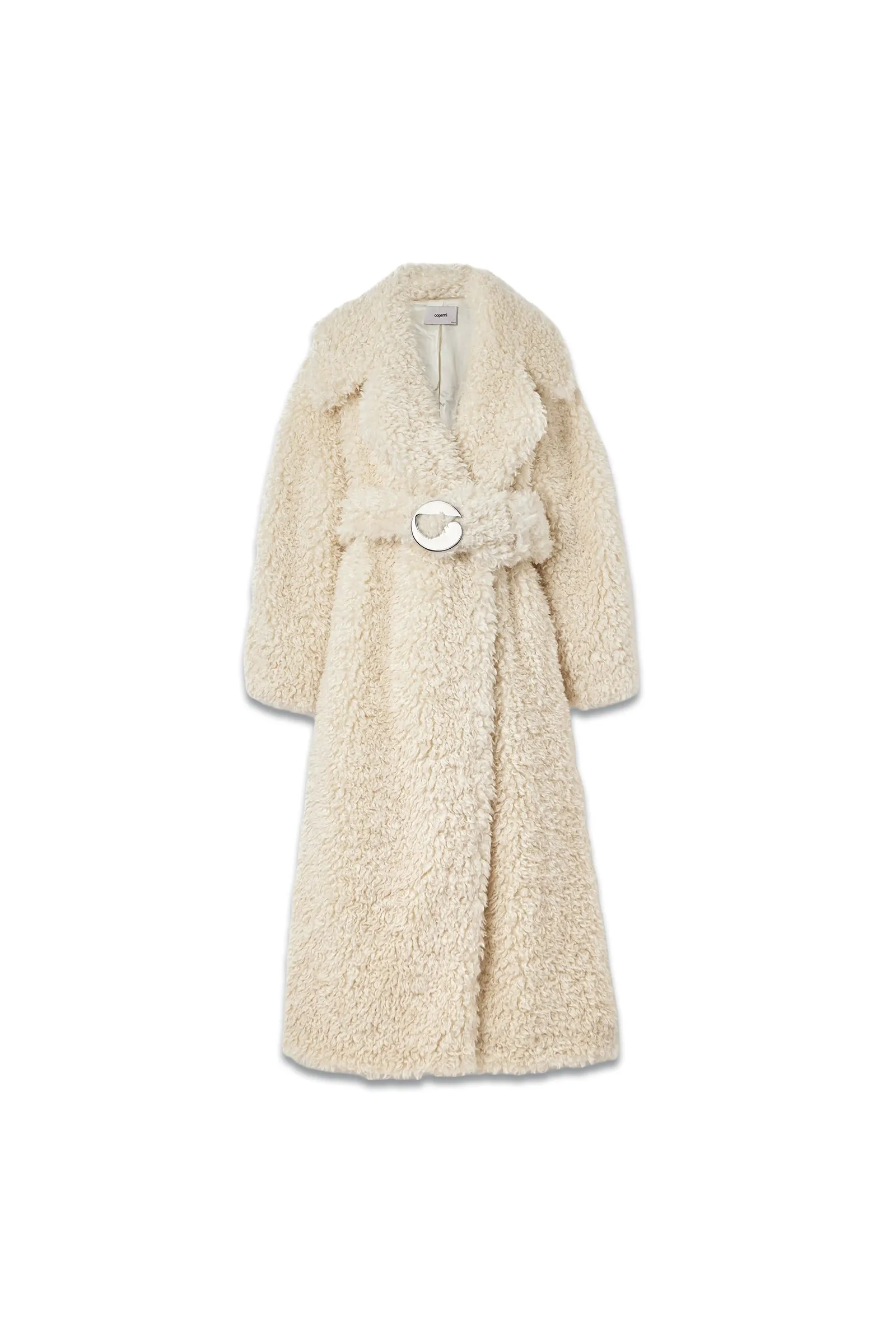 Belted Faux Shearling Coat