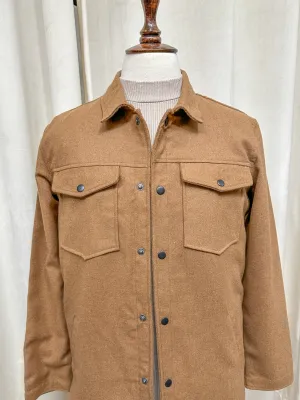 Camel Wool Shacket- Men