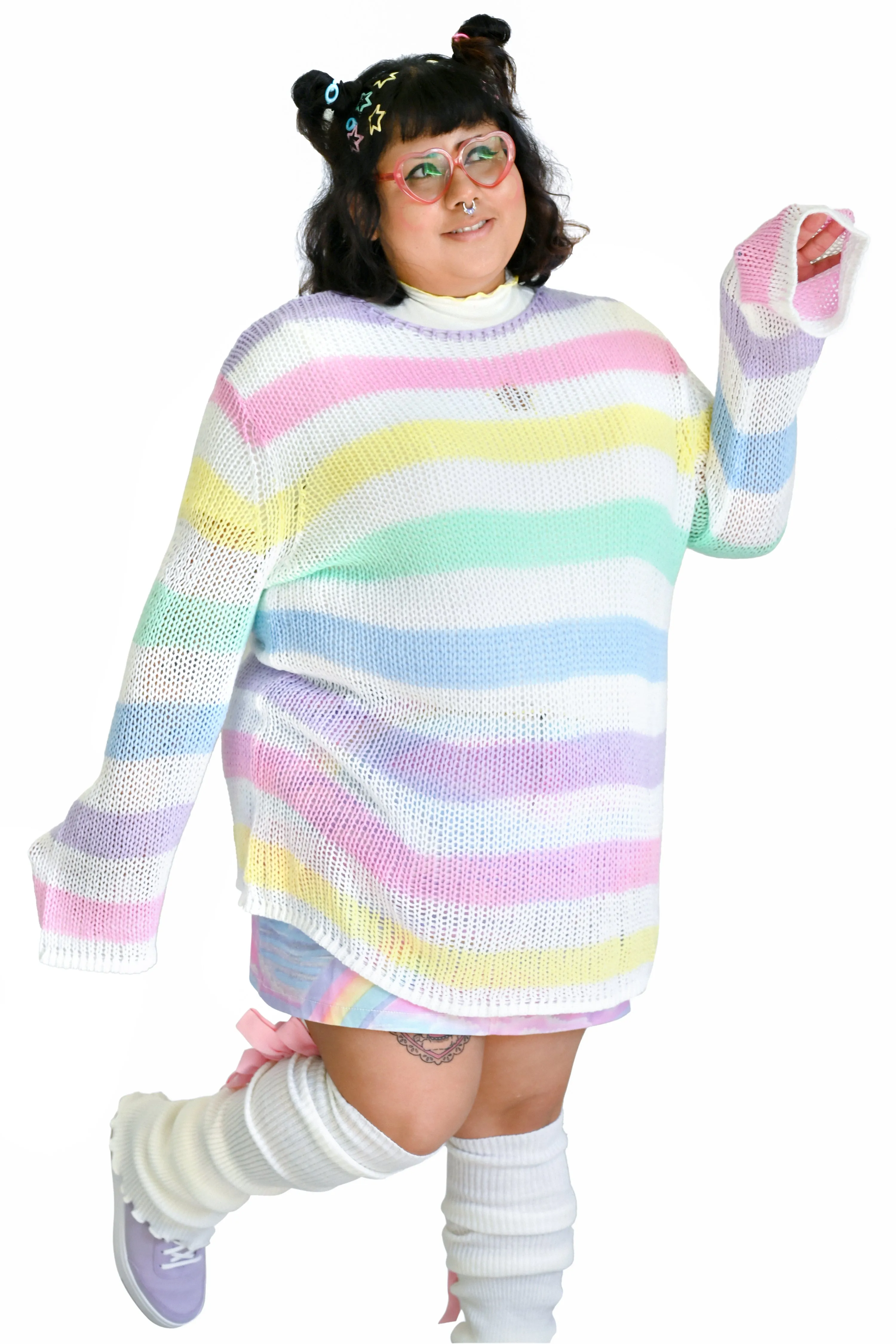 Candyfloss Loose Knit Pullover