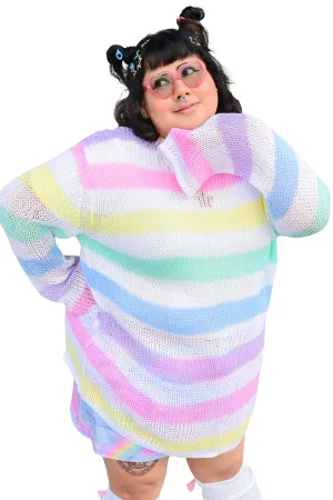 Candyfloss Loose Knit Pullover