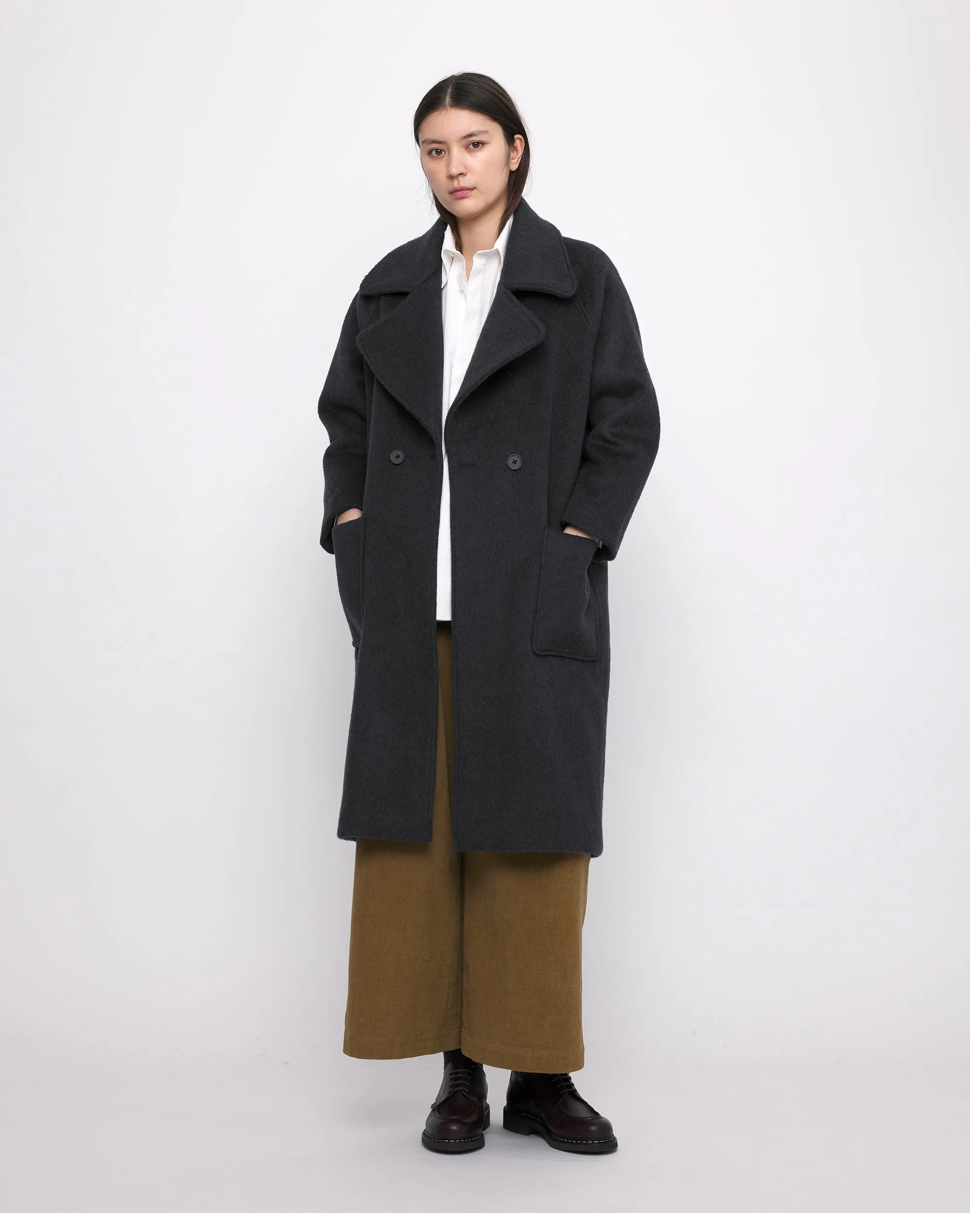 Classic Wool Coat - FW24 - Charcoal