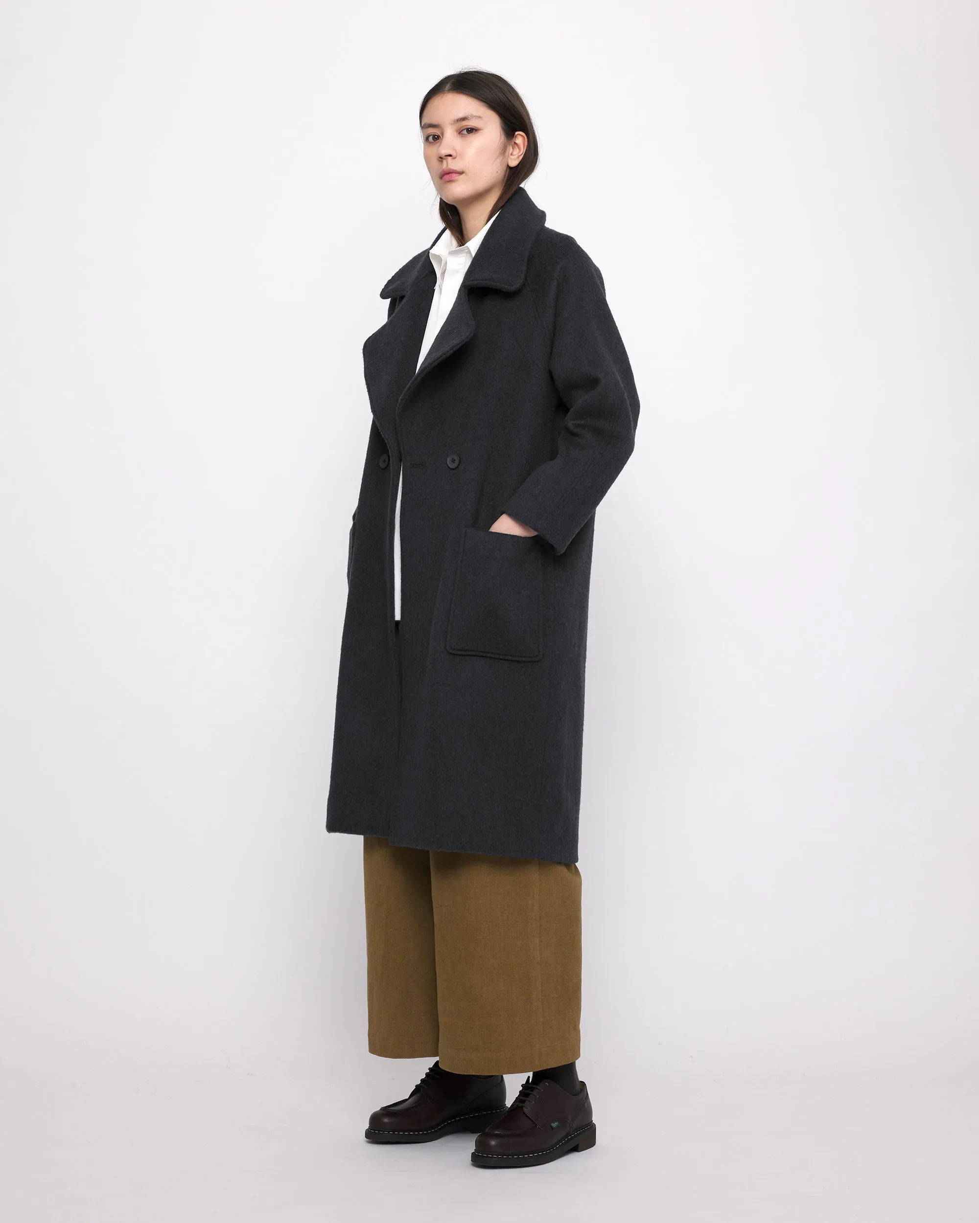 Classic Wool Coat - FW24 - Charcoal