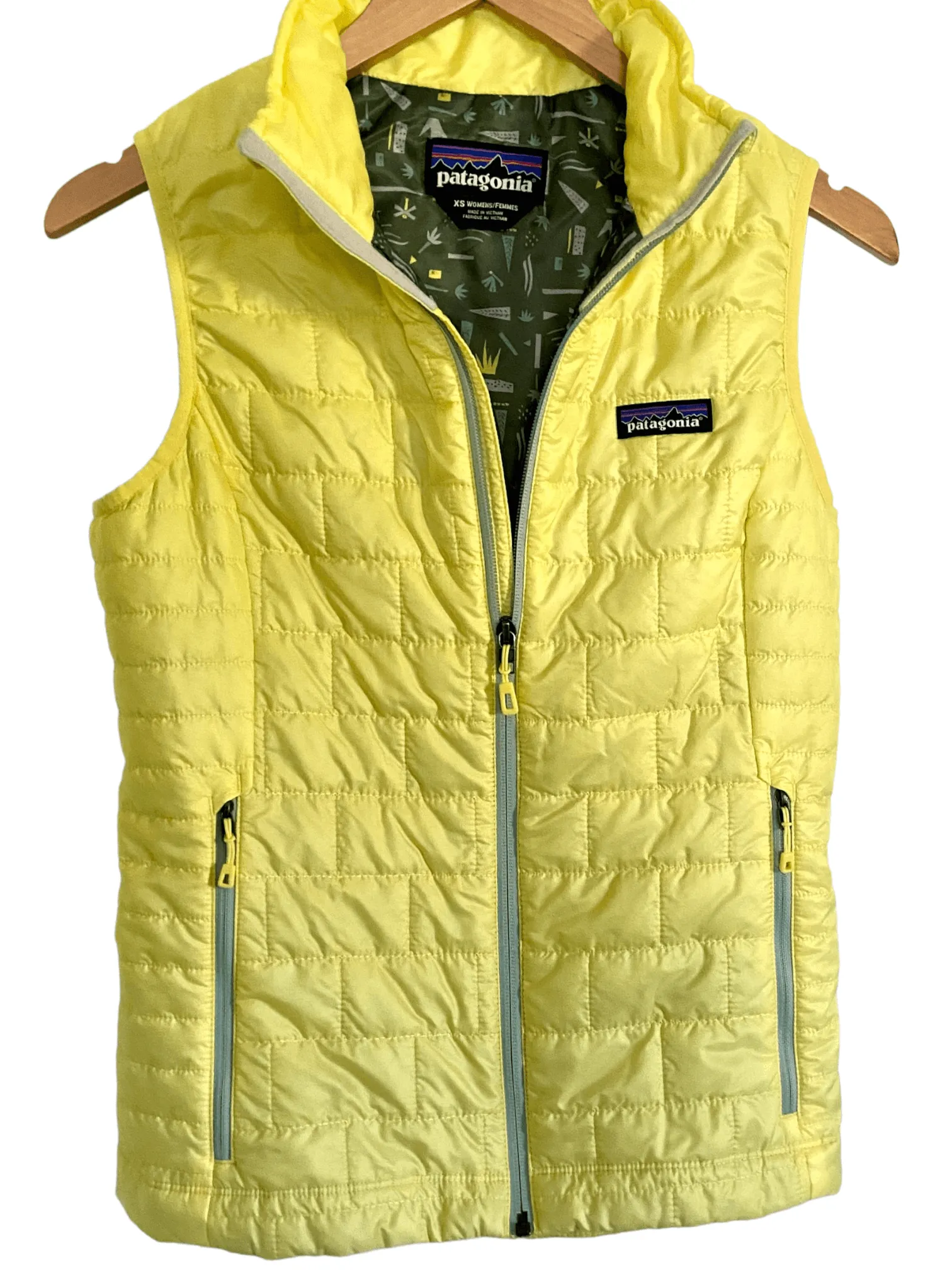 Cool Winter Canary Yellow Puffer Vest