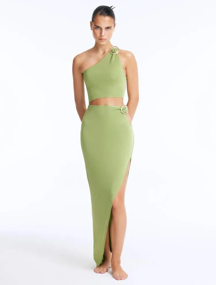 Eila Green Top and Lyndon Green Skirt Set