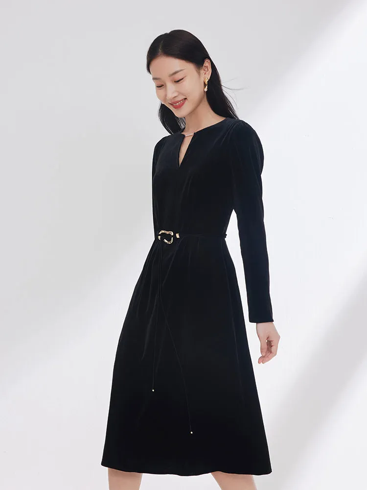 EP YAYING Elegant Black Dress