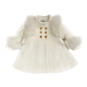 Evie Ivory Wool Coat