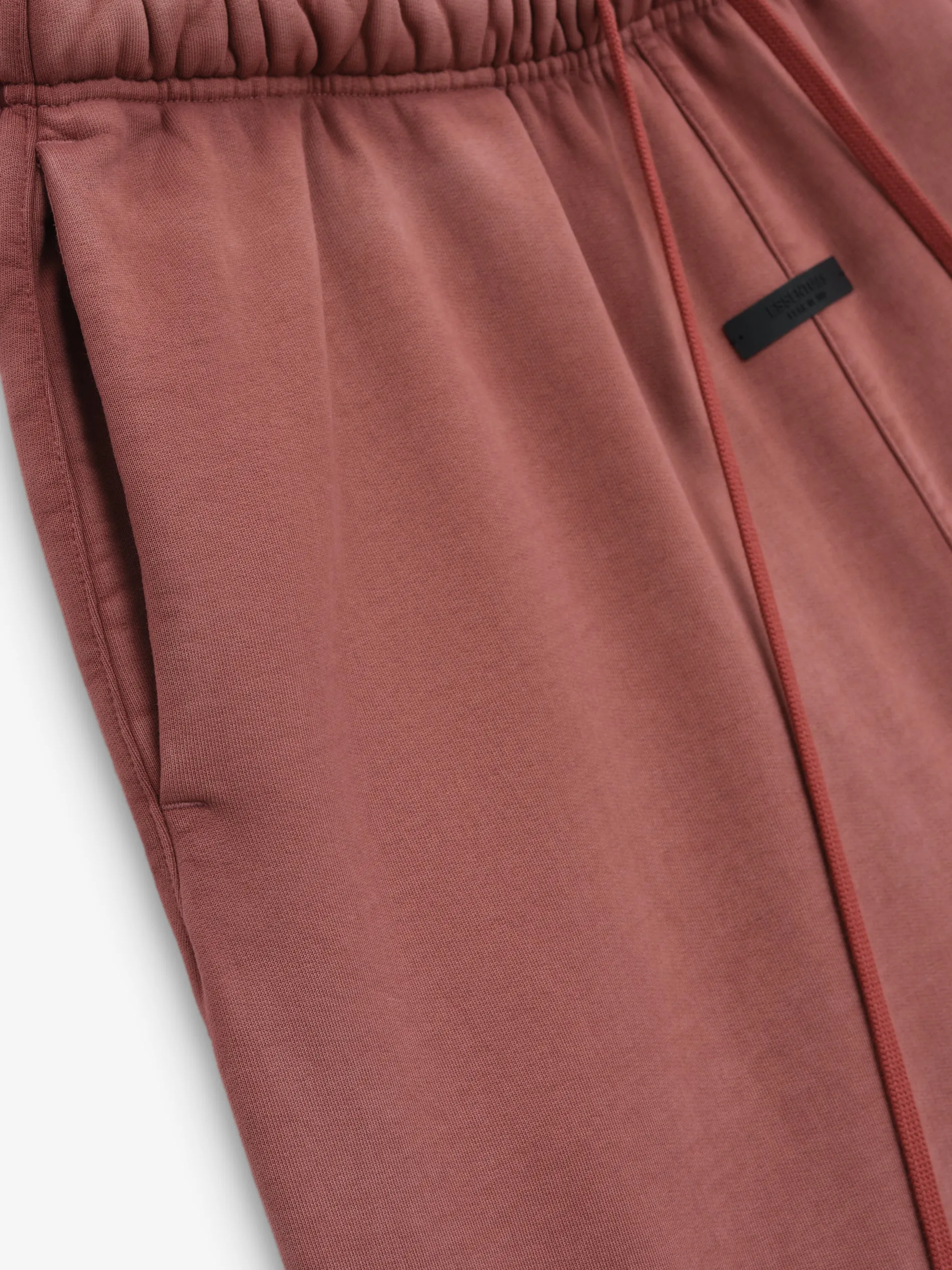 Fear of God Essentials Heavy Fleece Relaxed Sweatpants in Crimson