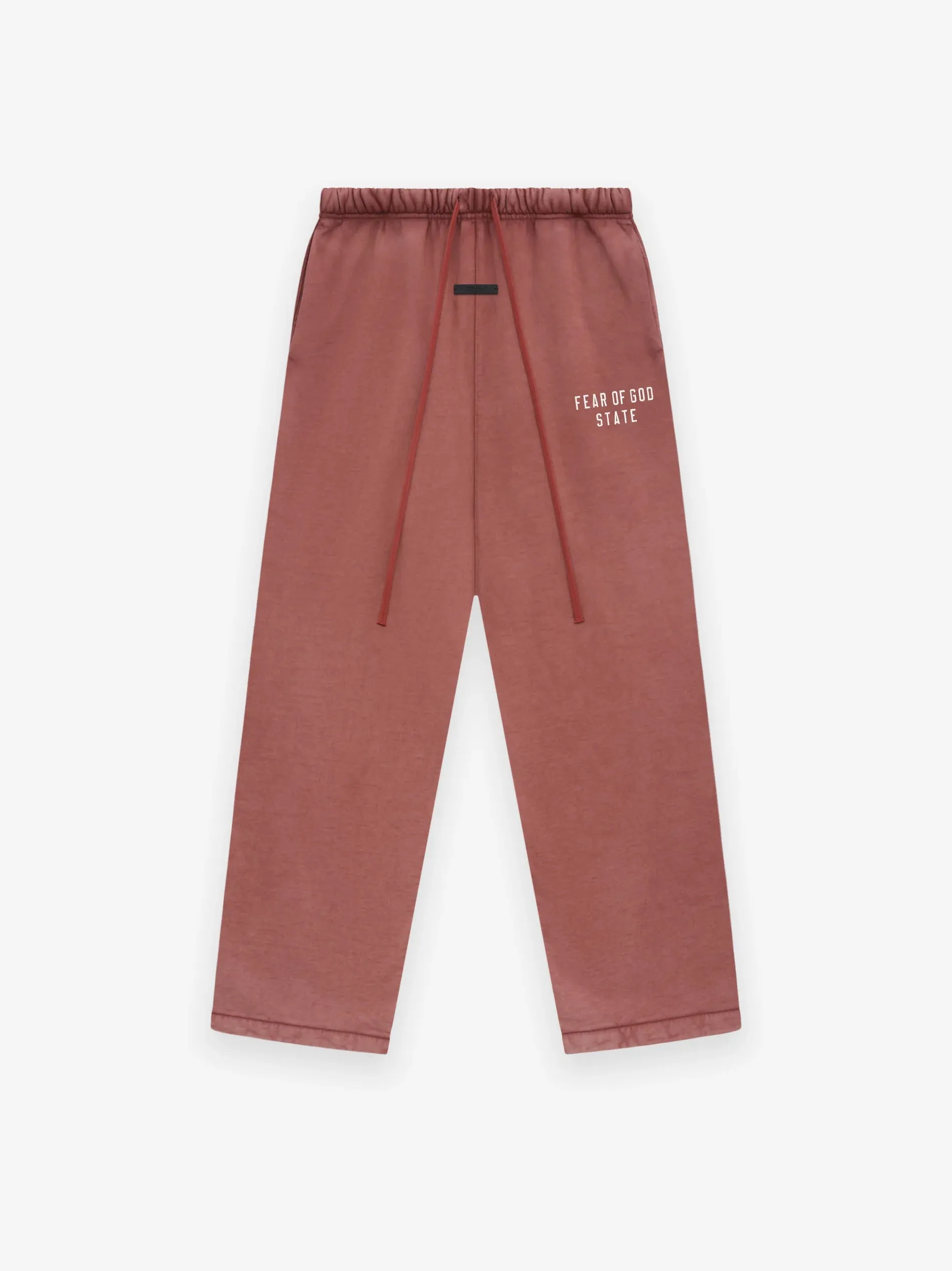 Fear of God Essentials Heavy Fleece Relaxed Sweatpants in Crimson