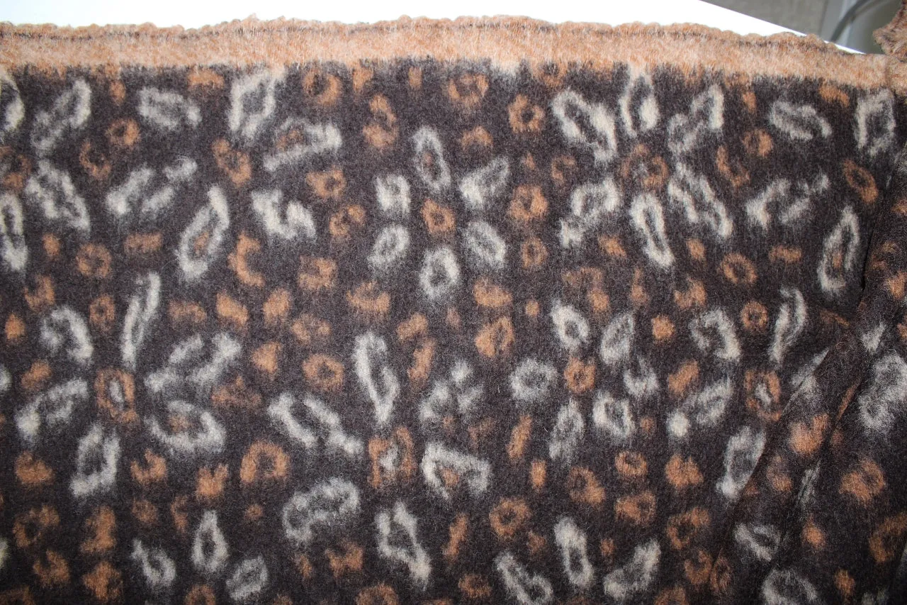 Italian Designer Floral Chunky Sweater Knit - Browns