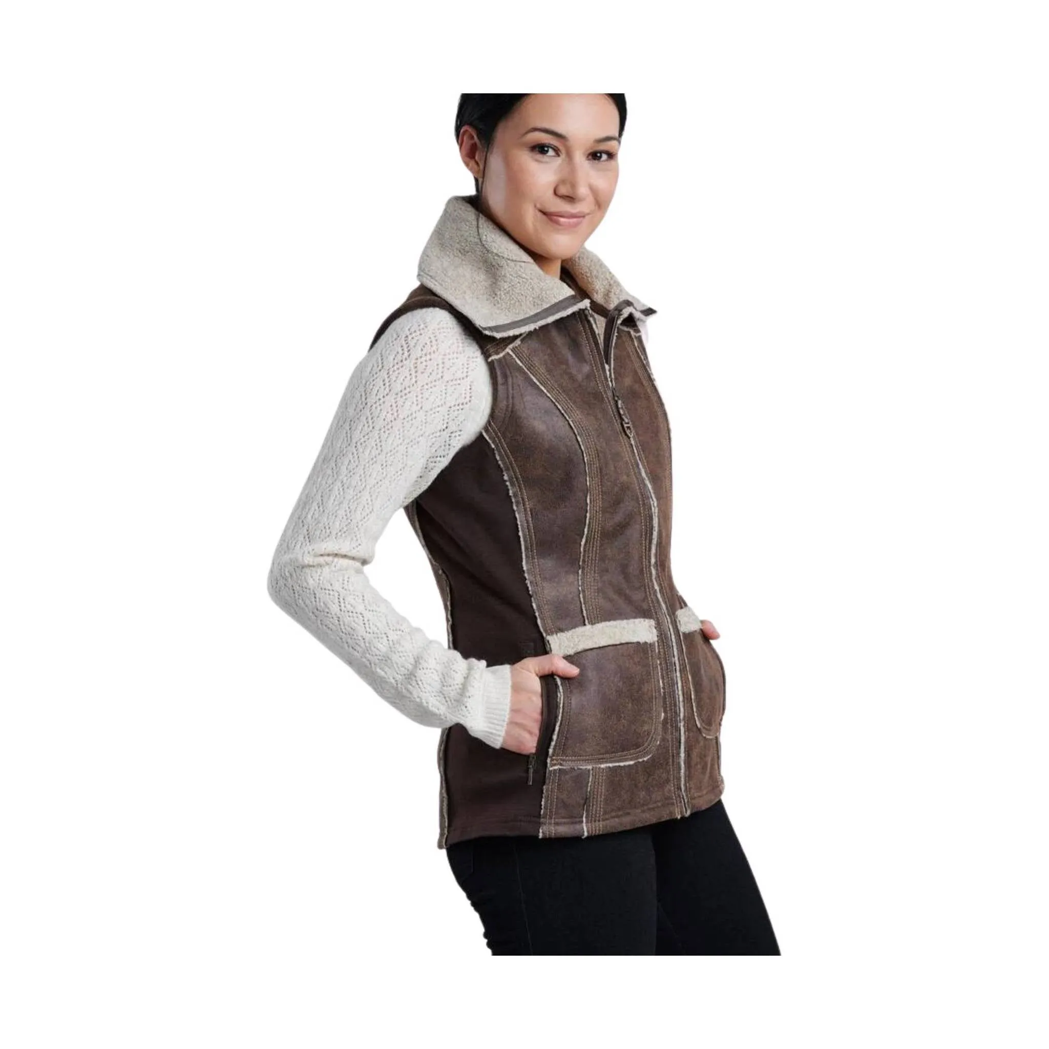 Kuhl Women's Dani Sherpa Vest - Oak