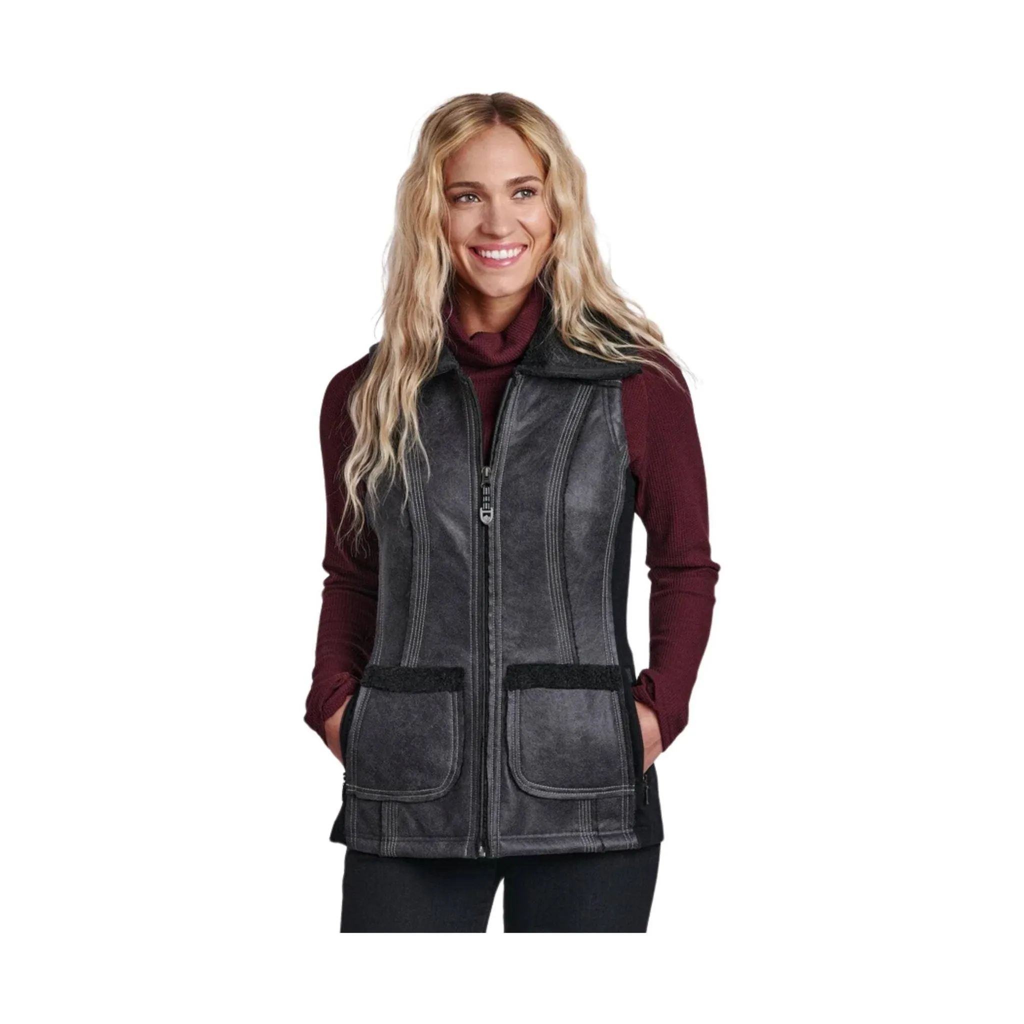 Kuhl Women's Dani Sherpa Vest - Raven