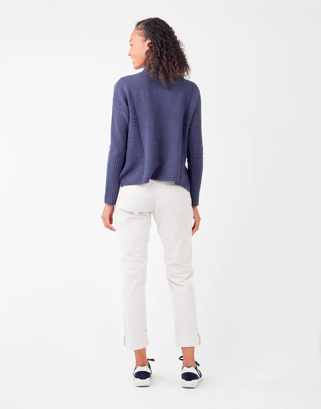 Livia Sweater : Navy Heather