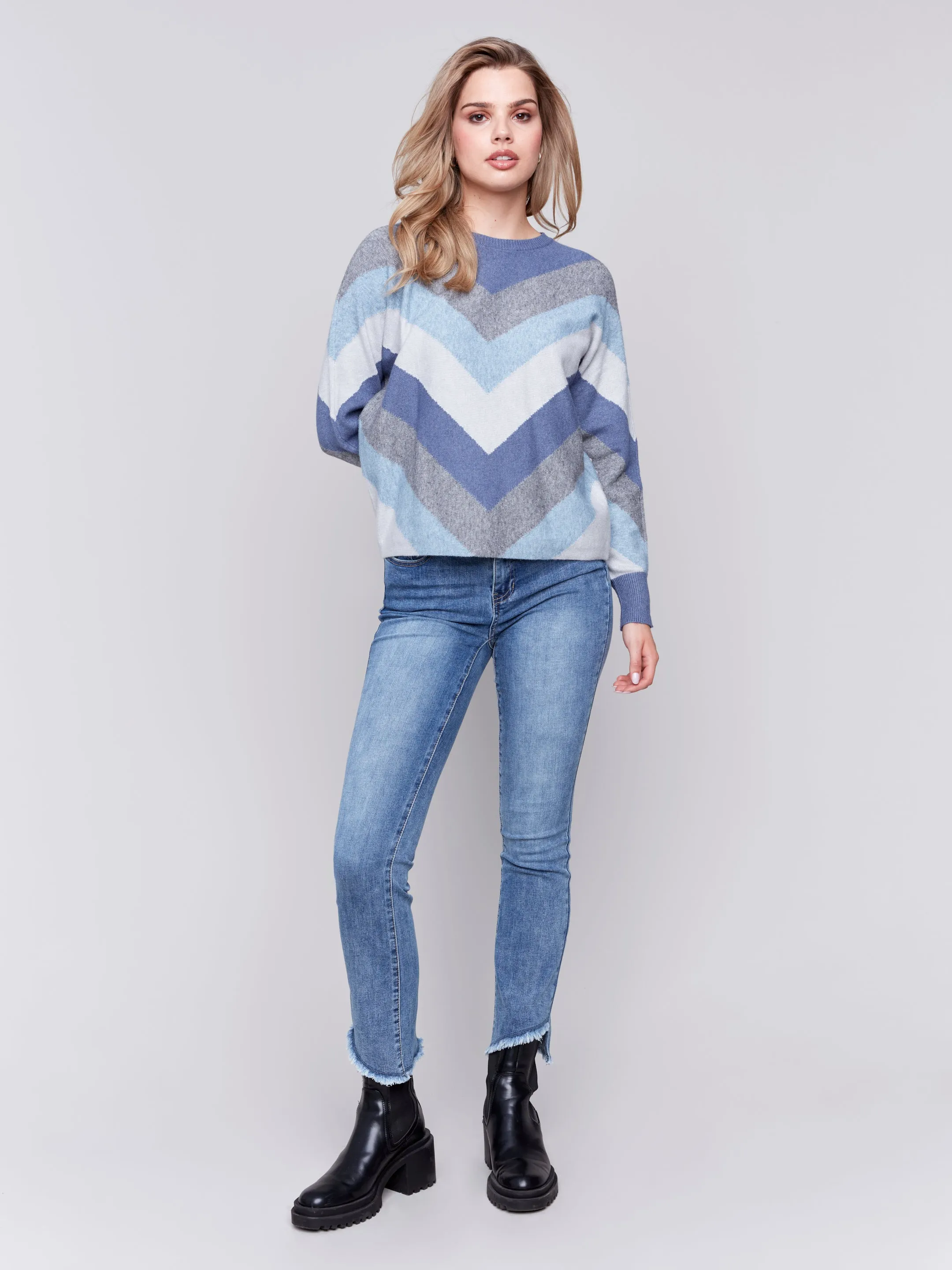 Mitered Stripes Sweater