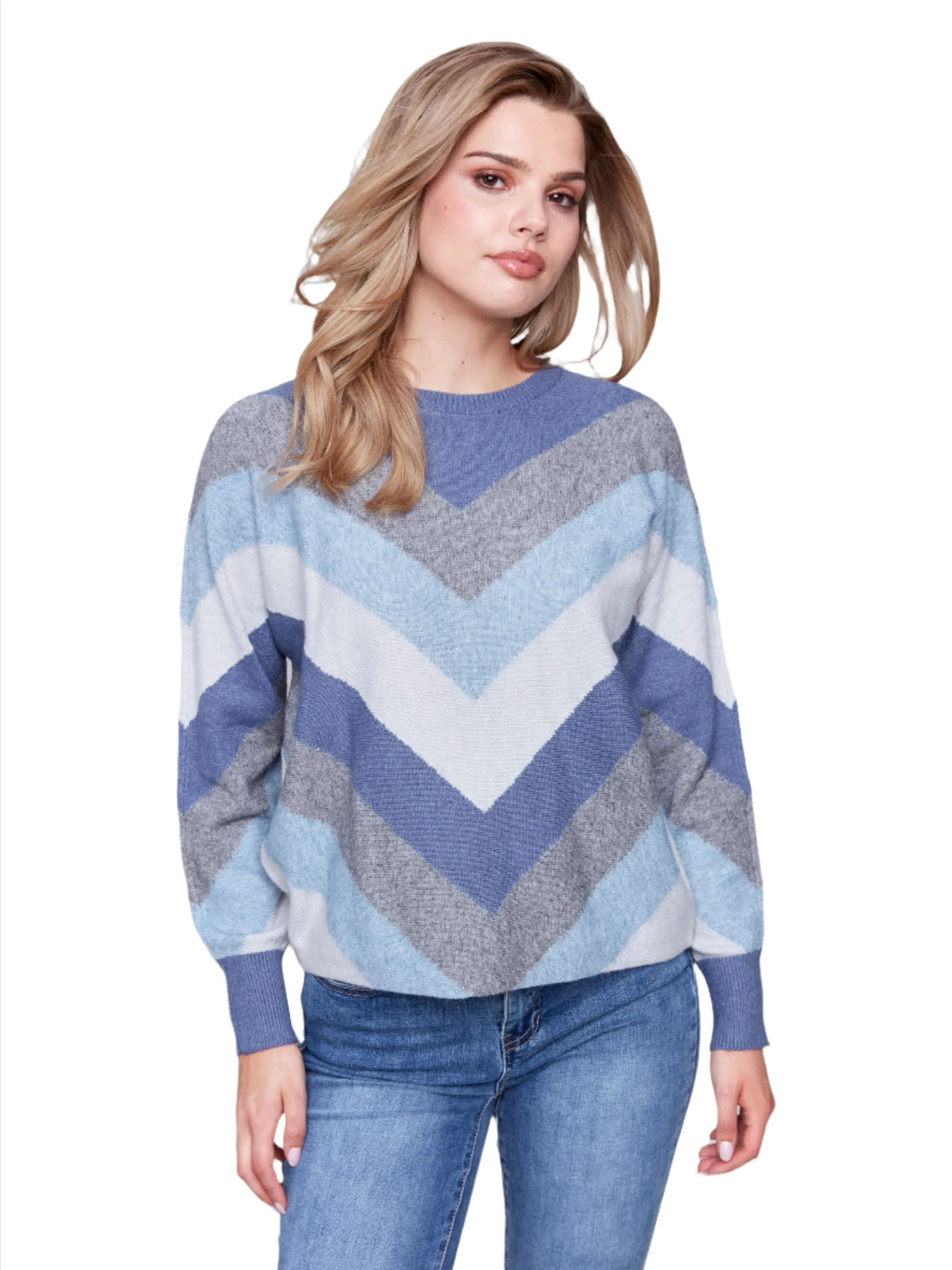 Mitered Stripes Sweater