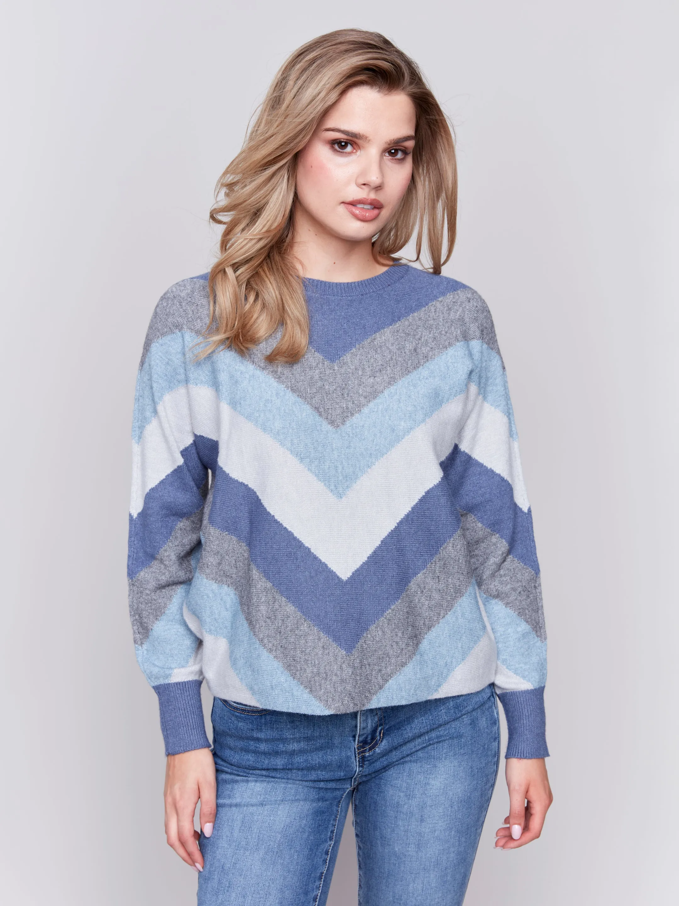 Mitered Stripes Sweater