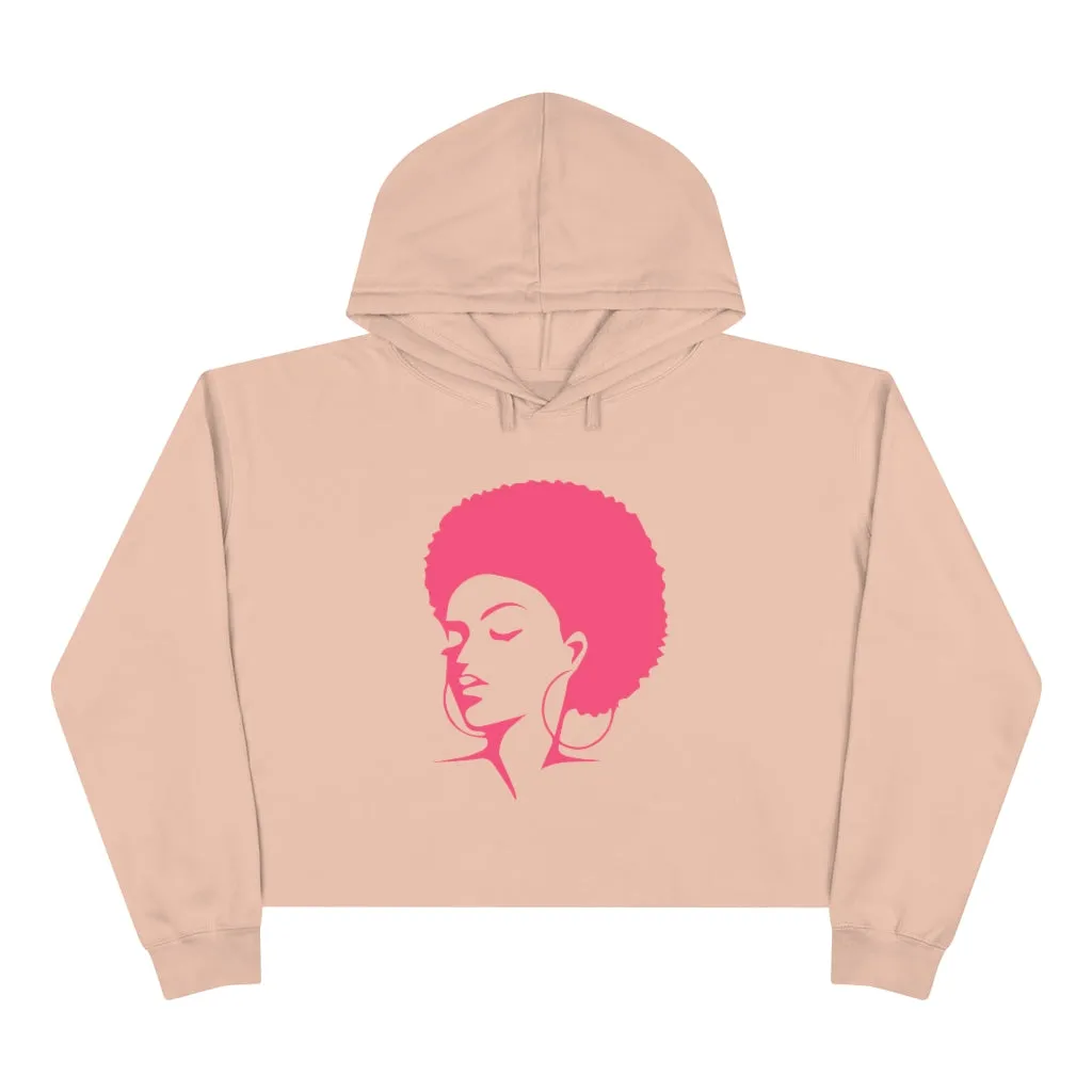 Pink Afro | Crop Hoodie