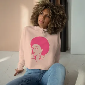 Pink Afro | Crop Hoodie