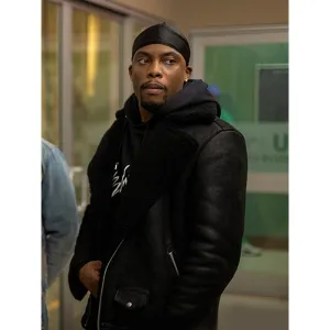 Power Book Ii Ghost Tv Series Black Shearling Jacket