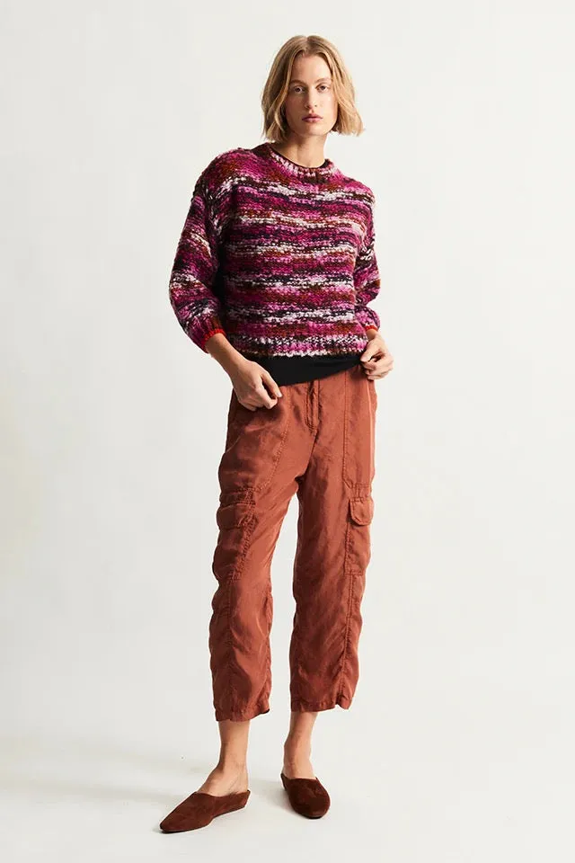 Raquel Allegra Highland Pullover Berry Multi