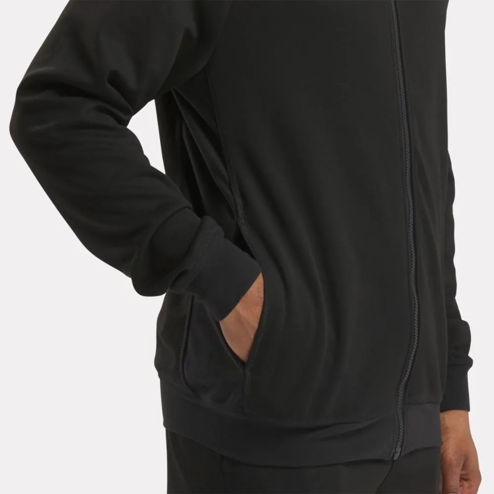 Reebok Apparel Men Basketball Full-Zip Hoodie BLACK