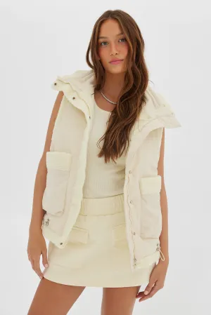 Shearling Vest - Ivory