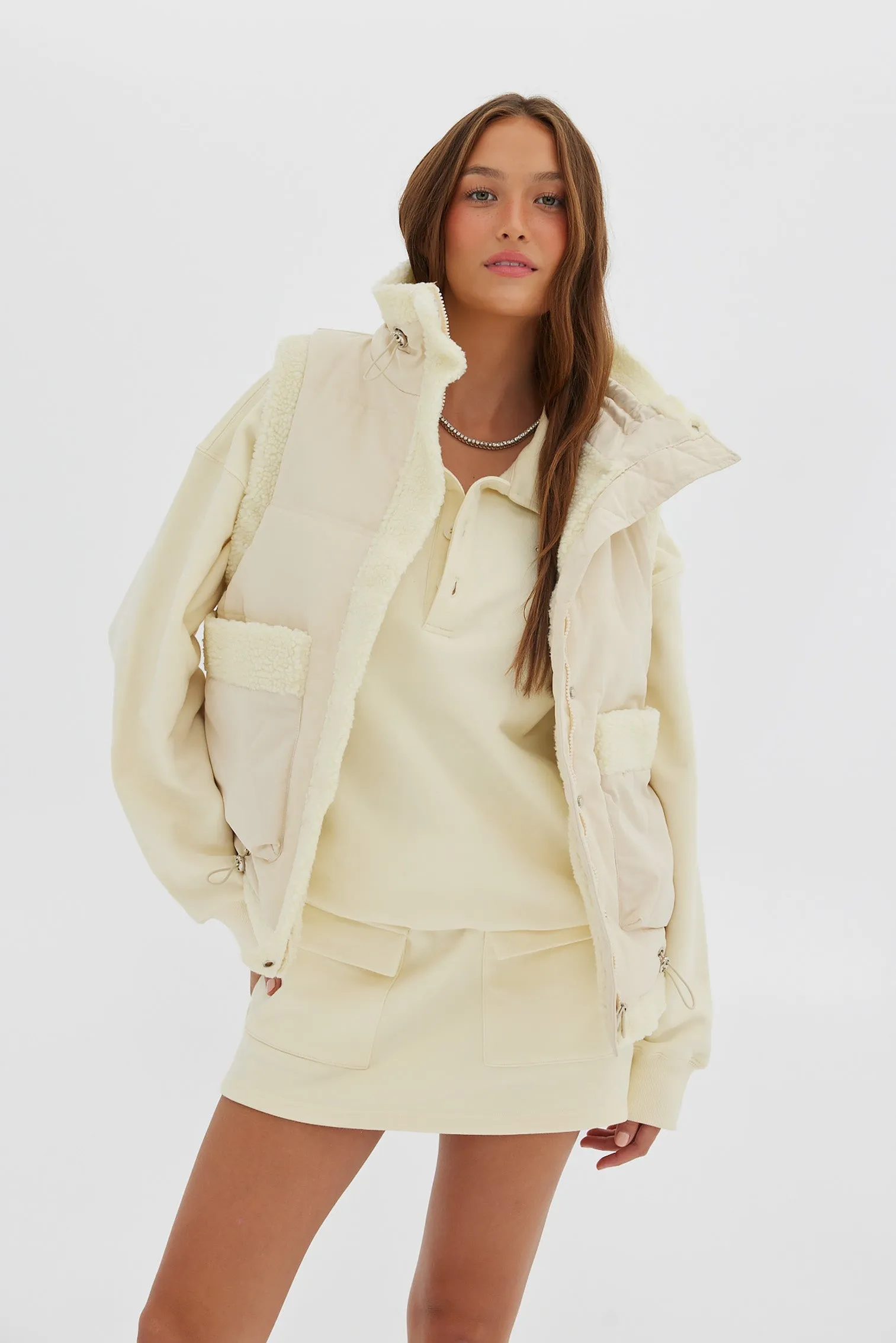 Shearling Vest - Ivory