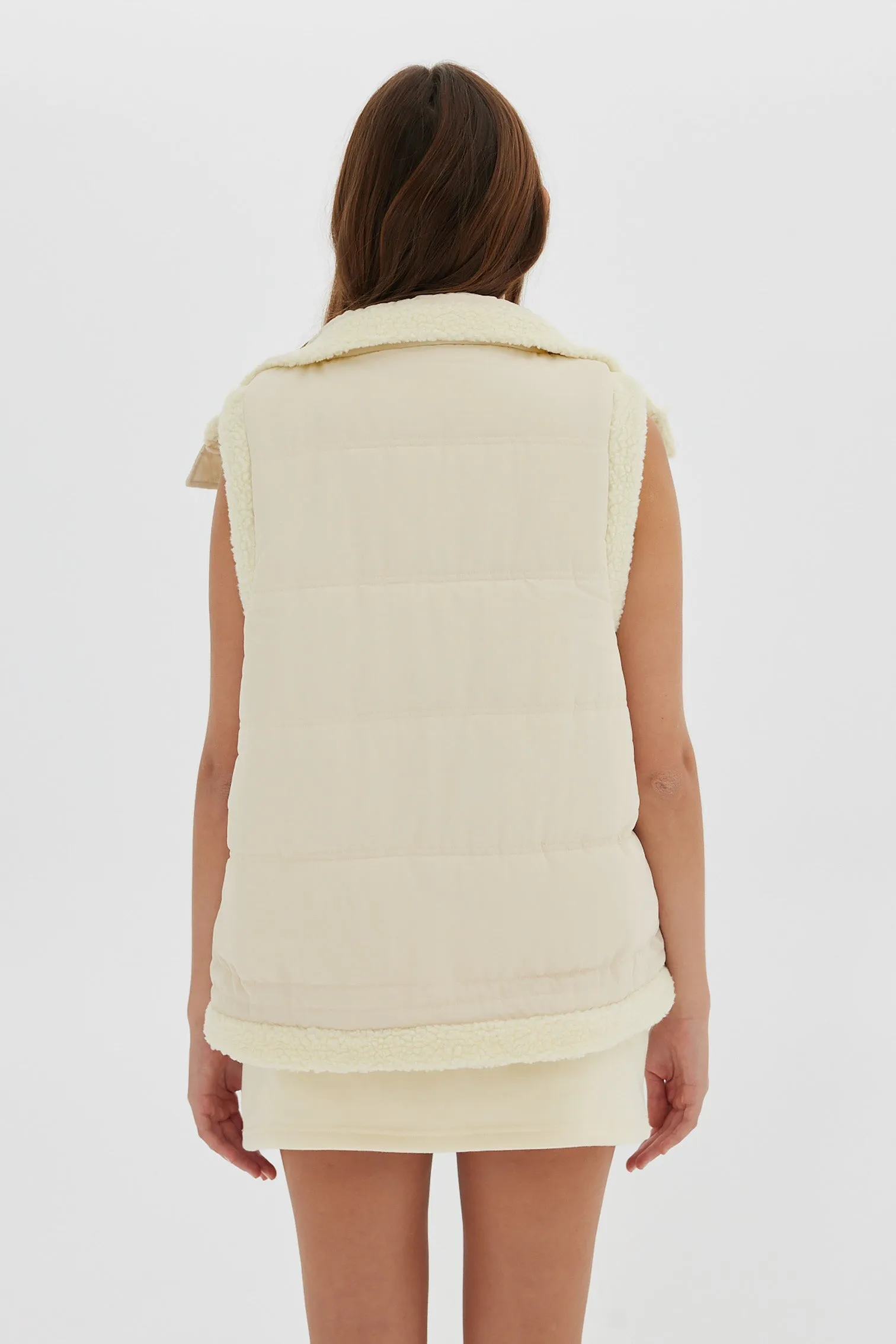 Shearling Vest - Ivory