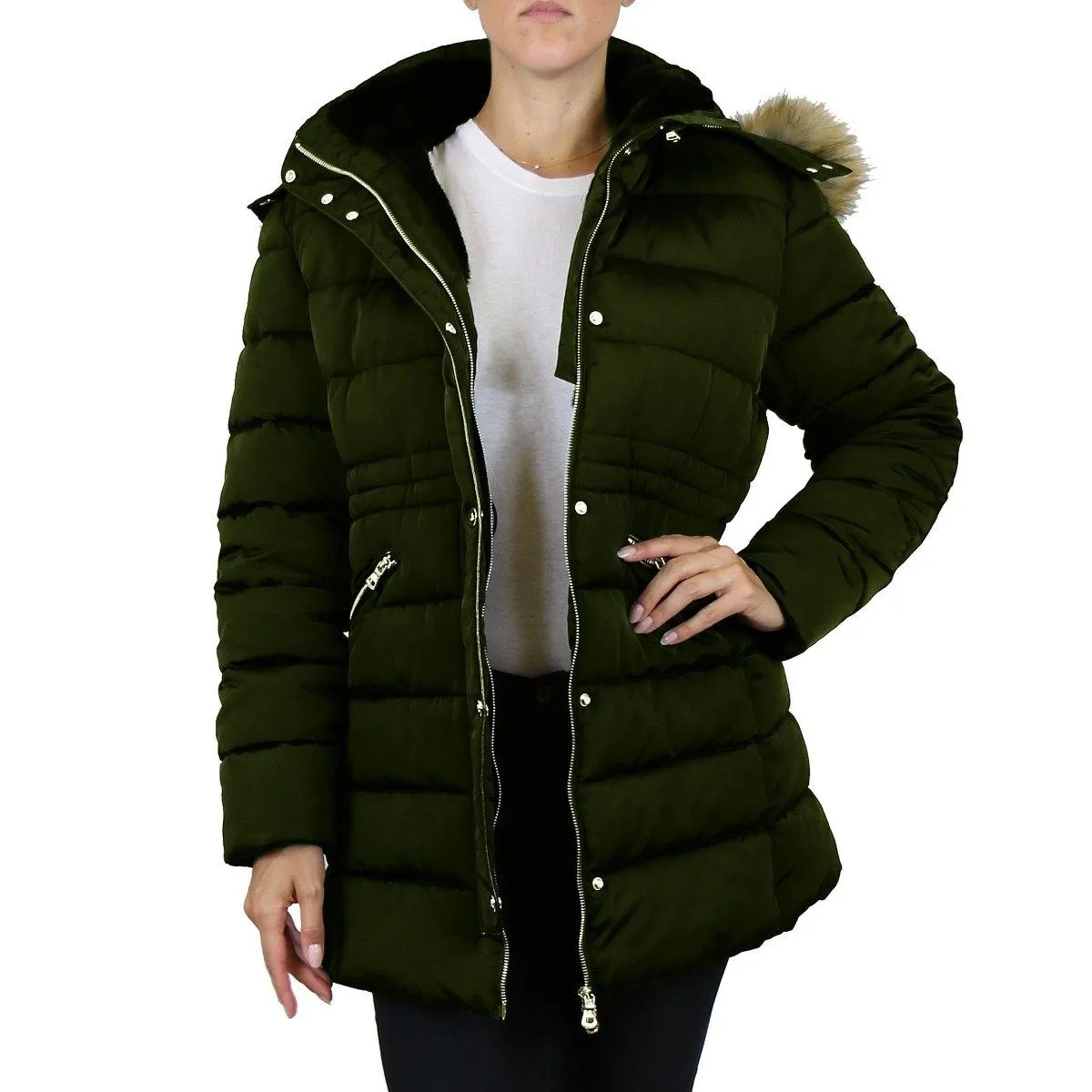 Spire By Galaxy Heavyweight Women's Parka with Hood