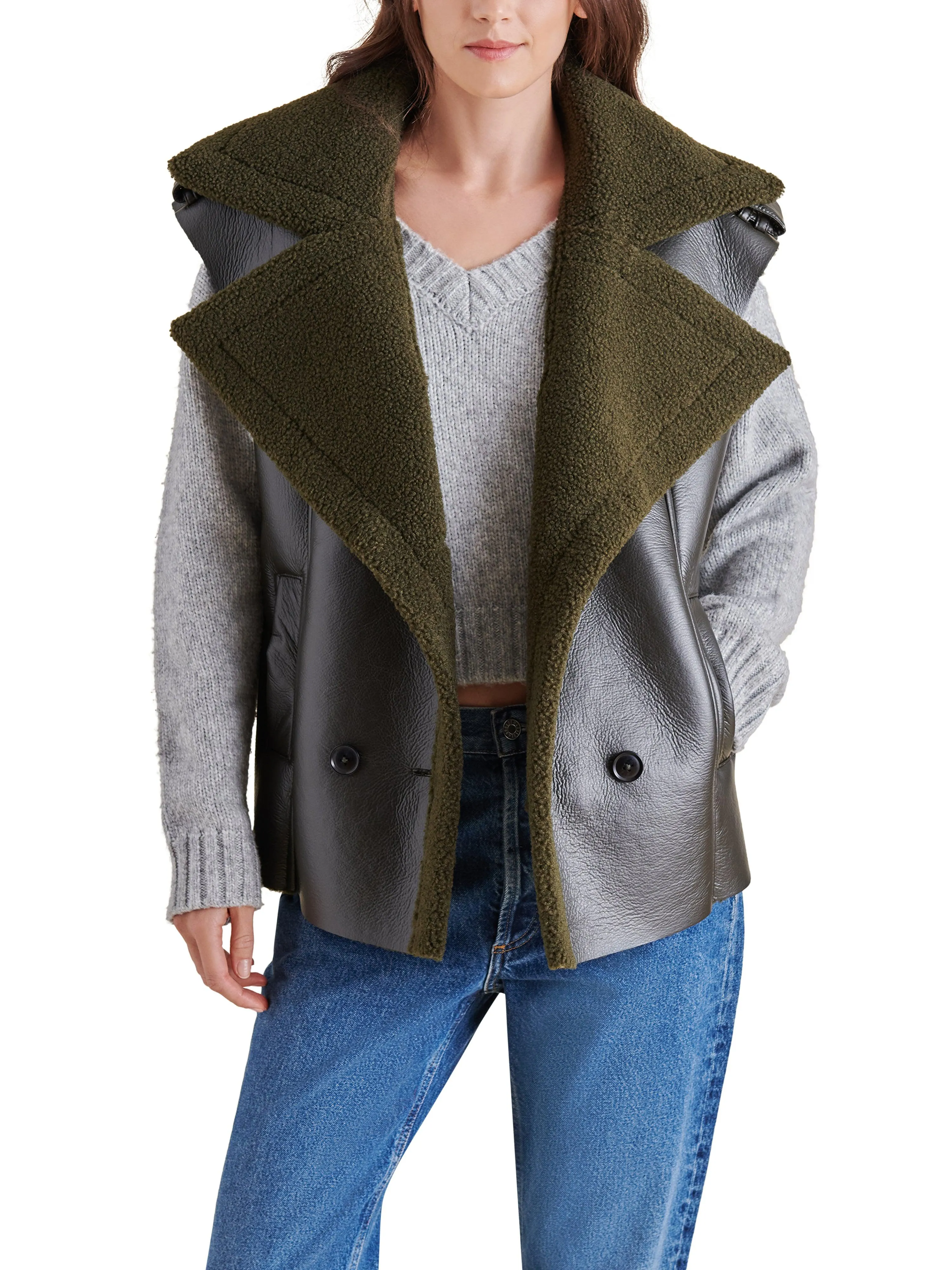 Steve Madden Fawn Vest - Dark Green ***FINAL SALE***