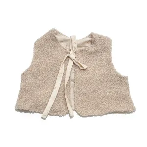 Teddy Boucle Vest - Vanilla