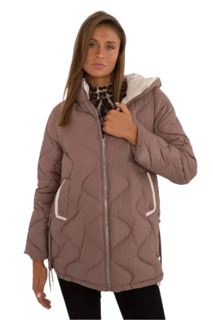 TEEK - Brown Side Pulley Hooded Jacket