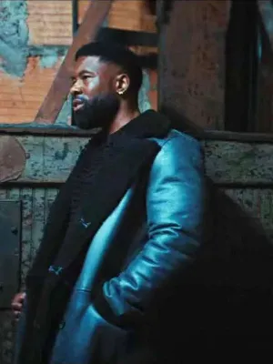 Trevante Rhodes 2024 Mea Culpa Shearling Leather Coat