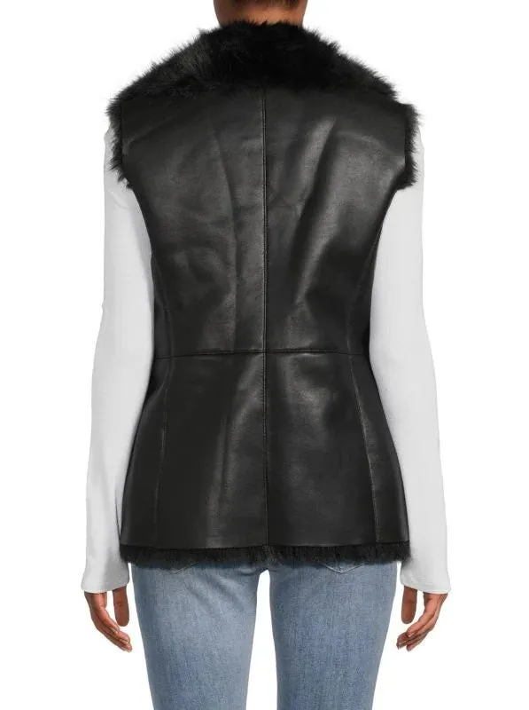 VERONA - Reversible Faux Shearling Vest