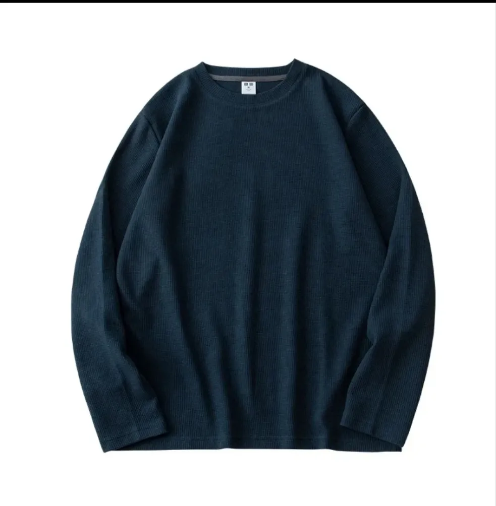 WAFFLE KNIT SWEATSHIRT