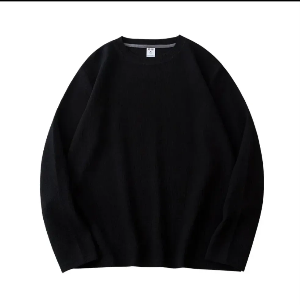 WAFFLE KNIT SWEATSHIRT