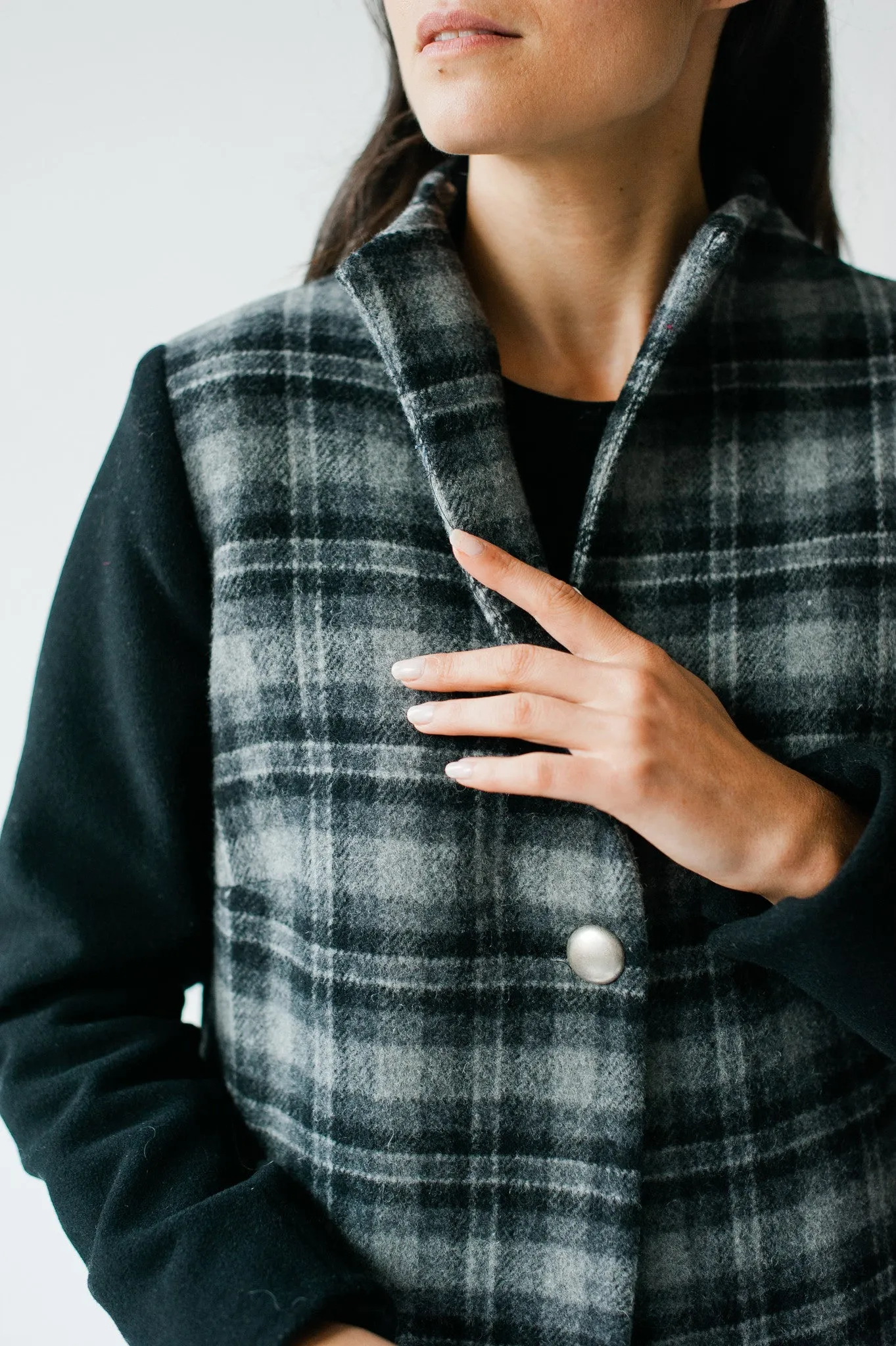 Waldorf Weekend Coat - Grey and Black Plaid