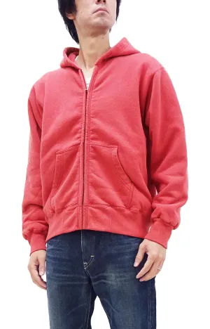 Whitesville Thermal Lined Hoodie Men's Heavy-Weight Plain Full Zip Hooded Sweatshirt WV69264 165 Red