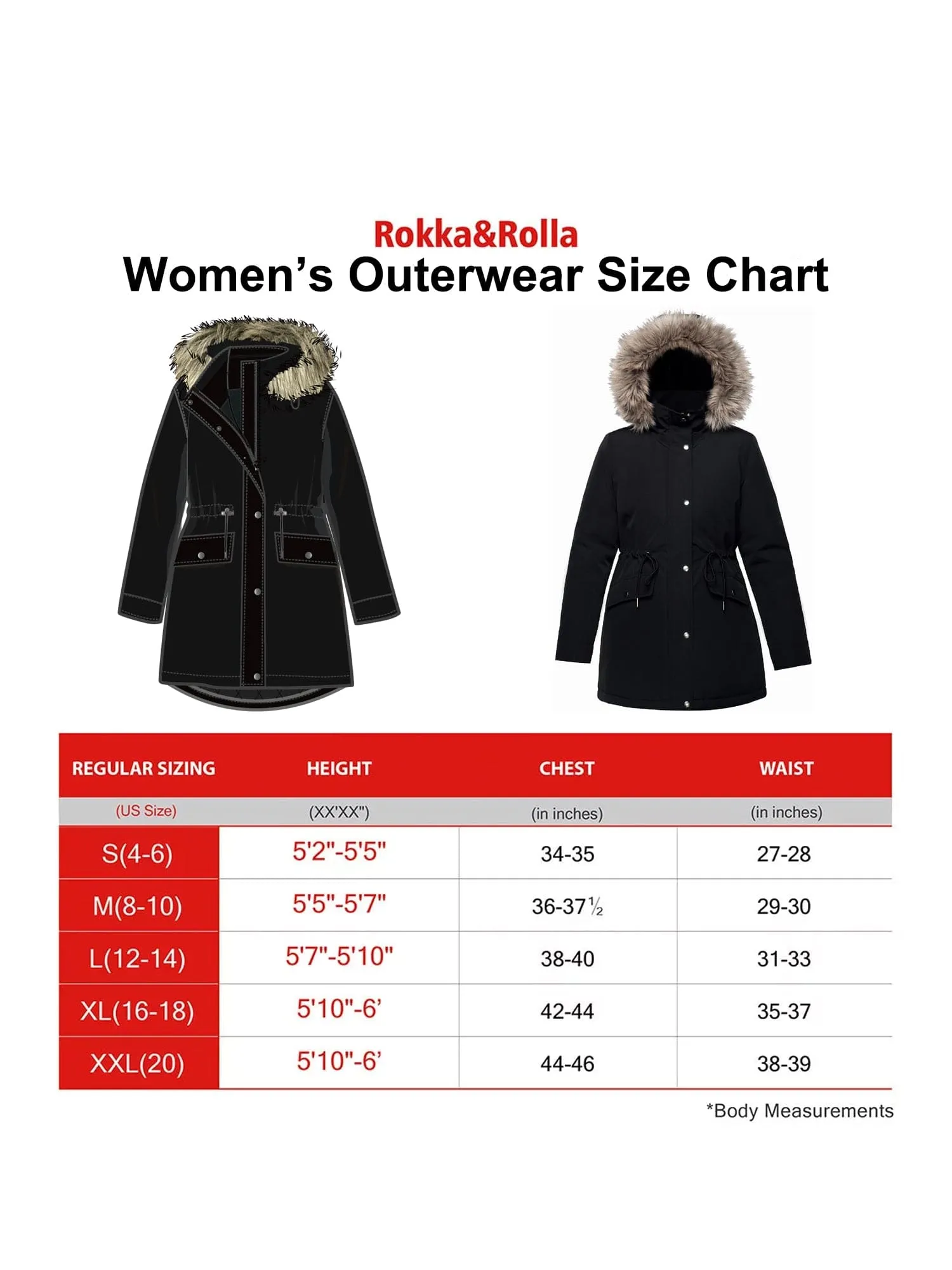 Women's Lightweight Parka Jacket with Faux Fur Hood