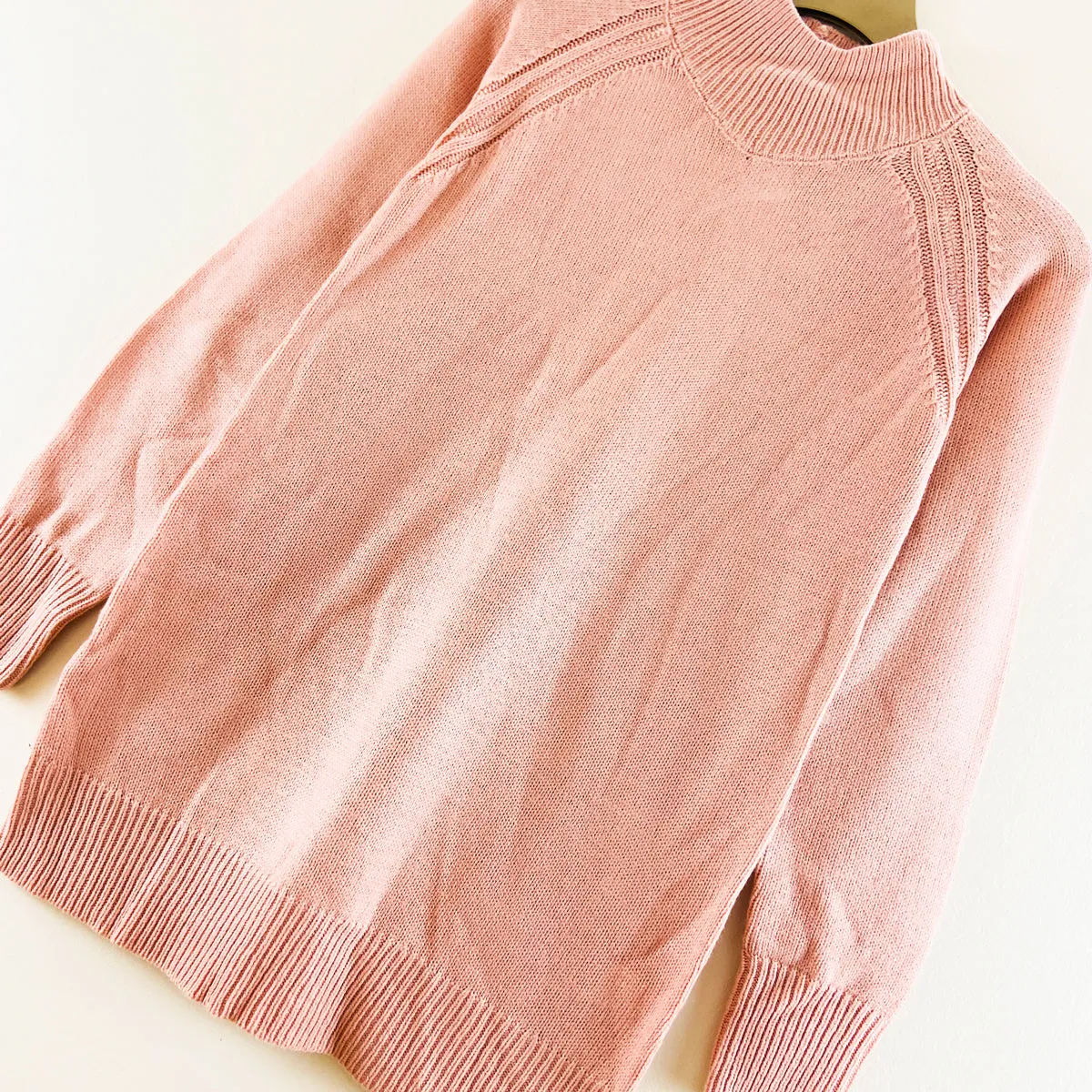 Womens Long Sleeve Mock Neck Sweater