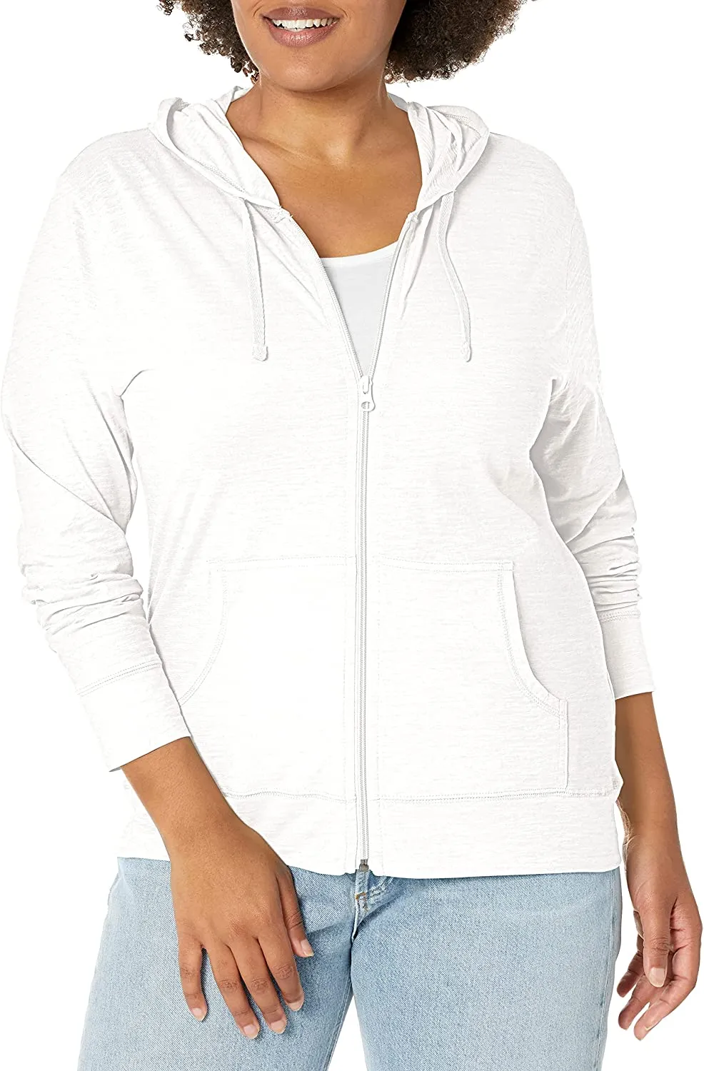 Women’s Slub Hoodie | Women’s Zip-Front Hoodie.